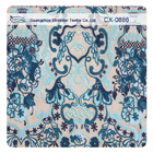 120cm ± 5% Polyester Floral Bordir Crochet Lace Fabric Untuk Underwear / Lingerie / Dress