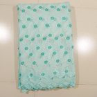 Aqua organza Lace Fabric, 130 - 135cm Lebar