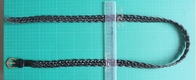 Kustom Tangan - membuat sabuk kain untuk wanita, 2 cm PU dikepang wire mesh belt