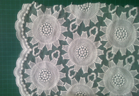 80cm organza Bordir Lace Fabric Cotton untuk gaun pengantin