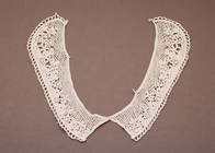 Renda Handmade Putih 100 Cotton Peter Pan Crochet Collar Motif untuk Dresses