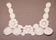 Perempuan Bordir Cotton Thread Crochet Lace Collar untuk Apparels