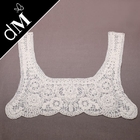 Mode Trends100% Designs Cotton Crochet Lace Collar Neck untuk gaun NL-1238