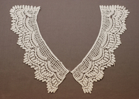Lubang Putih 100 Cotton Peter Pan Crochet Lace Collar Motif untuk Apparels Topi