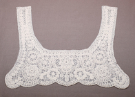 OEM Putih Bordir Ruffle Crochet Lace Collar dan Lace Top untuk berdandan