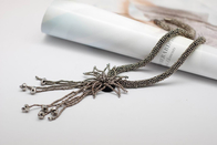 manik-manik menjahit pinggiran kalung perhiasan kalung, Long Handcrafted Kalung (NL-987)