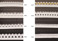 Pakaian Synthetic Gelombang Woven Printed Busana elastis Lace Ribbon dan Tapes