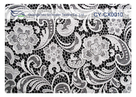 Eco-Friendly Bordir Lace Fabric, Nylon Lace Cotton Fabric CY-CX0010