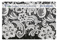OEM / ODM Kustom Nylon Bordir Lace Fabric Untuk Gaun CY-CX0014