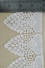 Poly Trims Lembut Big Flower Dekorasi Lace Potong Putih Dalam Qmilch