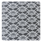 Putih Bunga Polos Tipis 100% Nylon Net Mesh Lace Fabric 1.5 - 1.55m Lebar