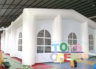 Partai besar Lawn Inflatable Tent Disesuaikan Putih terpal Wedding Party Camping