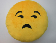 Emoji Emoticon Kuning Putaran Bantal Dan Bantal Stuffed Plush Toy