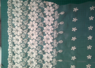Pernikahan kain bersulam bunga renda