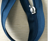 Pakaian Biru Nylon Kustom Ritsleting, # 5 / # 8 / # 10 Handbag Ritsleting Jacket