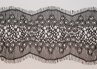 Rok Dekorasi Brown Lubang Eyelash Gelombang Lace Potong Kain untuk Wanita