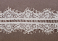 Personalized OEM Putih Gelombang Crochet Cotton Eyelash Lace Potong Kain