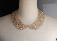 Disesuaikan Pearl Collar Neck Rantai, Perhiasan Beaded Handcrafted Kalung (JNL0027)