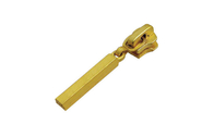 Yellow 3 # Kuningan Logam Reversible Zipper Slider Dengan 36.5mm Auto-lock