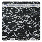Modern Black Macrame Corded Lace Fabric By The Yard, Ramah Lingkungan
