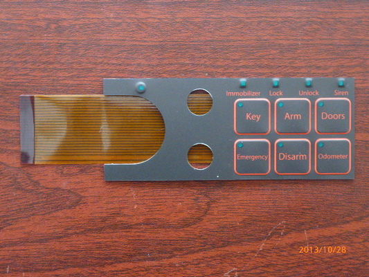 Customized Push Button Touch Screen Keyboard Membran Beralih 0.05mm - 1.0mm