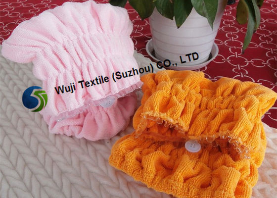 37 * 16cm Disesuaikan Percetakan dan Bordir rambut Pengeringan Turban dengan Lace