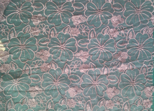 Polyester bordir Lace Fabric