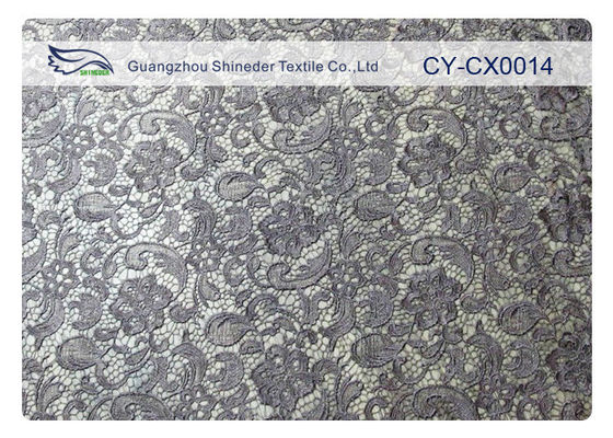 Tenacity tinggi Kain Renda Bordir Untuk Garmen Pemangkasan CY-CX0014