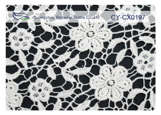 Kain Renda Bordir Eco-Friendly untuk Wedding Dress CY-CX0197