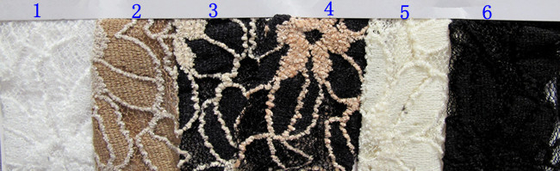 Bunga lubang cahaya Nylon &amp; Cotton Fabirc untuk garmen &amp; Musim Semi pr Musim Panas