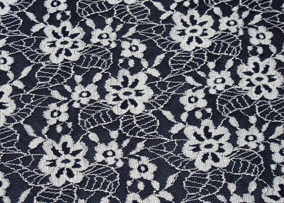 Anti-Static Spandex Elastis Lace Fabric Dengan 150cm Lebar OEM / ODM CY-LW0652