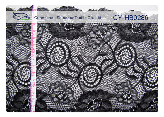 Desain Comfort Jacquard Kain Renda Elastis Untuk Lingerie OEM CY-HB0286