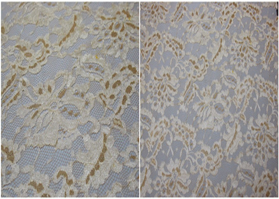 Pakaian Melar Metallic Lace Fabric / Kain Jacquard Lace Dijalin