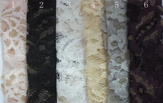 Pakaian Melar Metallic Lace Fabric / Kain Jacquard Lace Dijalin