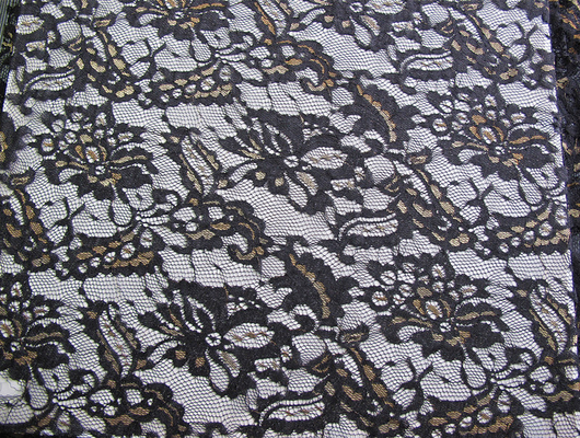 Kain Nylon Metalik Nylon Ramah Lingkungan Untuk Pakaian Hitam CY-LW0219