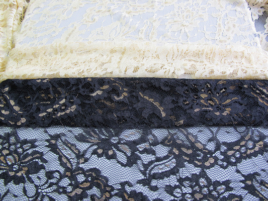 Kain Nylon Metalik Nylon Ramah Lingkungan Untuk Pakaian Hitam CY-LW0219