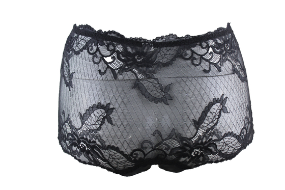 Elegan Bordir Lace Boyshort Panties Pinggang Tinggi untuk Young Perempuan