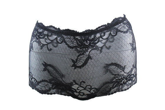 Elegan Bordir Lace Boyshort Panties Pinggang Tinggi untuk Young Perempuan