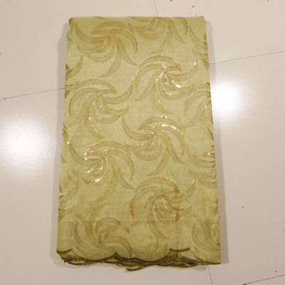Kain Lace Emas Bordir Untuk Wedding Dress, Garment