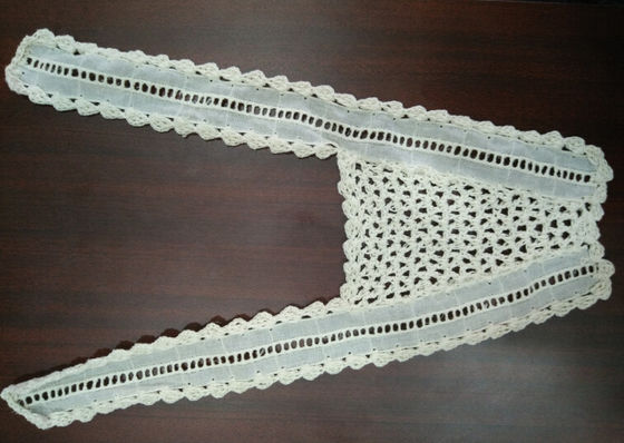 Handmade Bordir Lace Fabric Trim, Rok Dress Cotton Lace Potong
