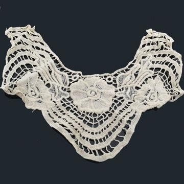 Dyeable Cotton Bordir Crochet dilepas Lace Collar untuk Pakaian
