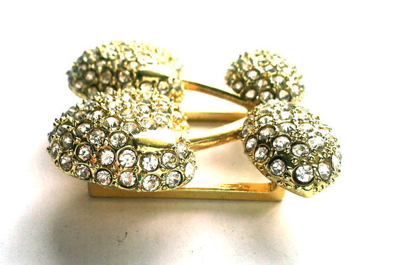 Kristal / Metal Garmen Aksesori Dengan Acrylic Berlian Gems