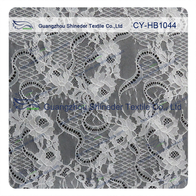 Big Bridal Eyelash Chantilly Lace Trim / Kain Renda Bergigi