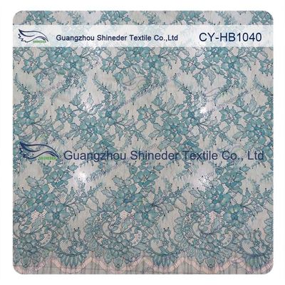 Berwarna Eyelash Bordir Lace Trim, Bridal Gown Kain Renda Bunga
