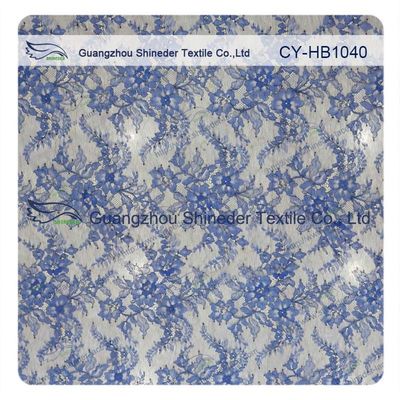 Berwarna Eyelash Bordir Lace Trim, Bridal Gown Kain Renda Bunga