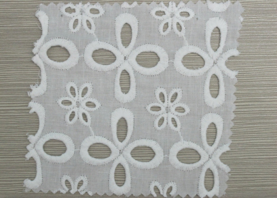 Kustom Dekorasi Elastis Lubang Dikumpulkan Lace Potong Bordir Kain Renda