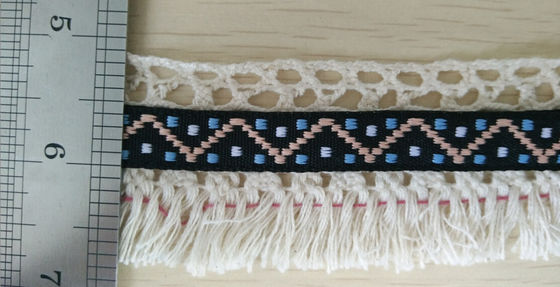 Garment Pakaian Cotton Dekorasi Lace Potong Tape Mix dengan Tassel