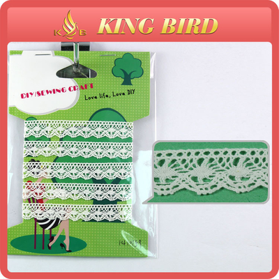 DIY Lace Pemangkasan Lace Ribbon Potong Dekorasi Cotton DIY Crocheted