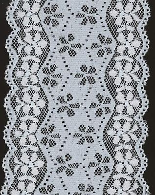 Ganda Bunga Hias Lace Potong di White with10cm Flower Pattern di Eco-Friendly