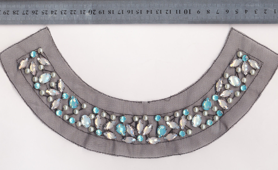 Multi Warna Dress / Rok Circles Bead Collar Pearl dan Beads